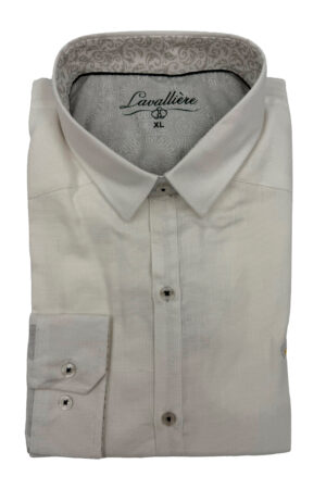 Camisa Gris Beige Textura Sutil