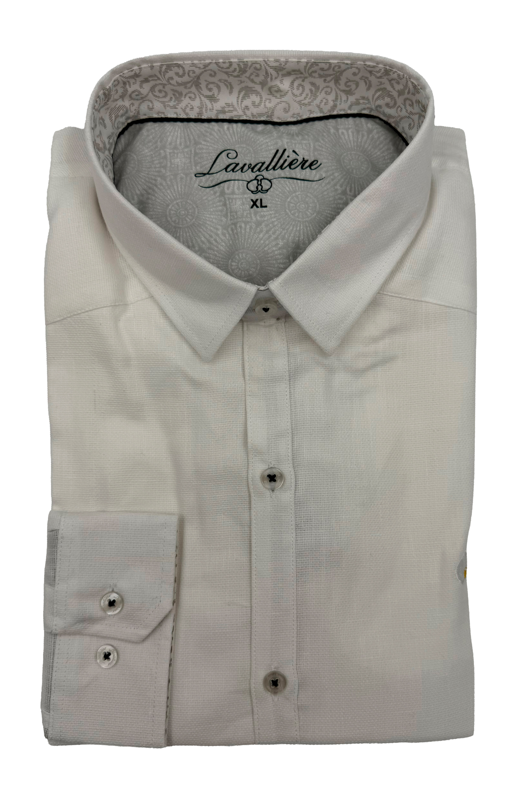 Camisa Gris Beige Textura Sutil