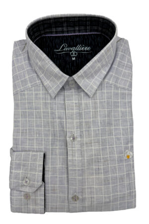 Camisa Cuadros Gris