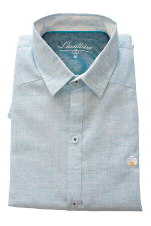 Camisa Lisa Azul Claro