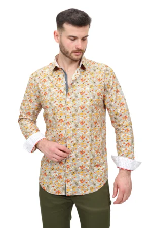 Camisa Algodón Flores de Otoño