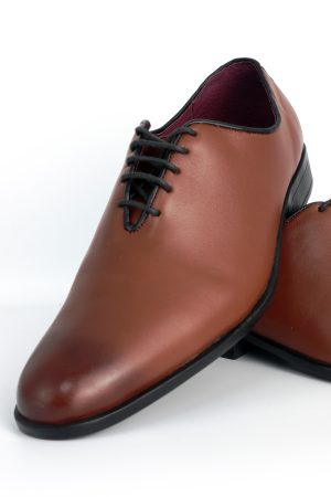 Zapato Formal Cuero Marrón Castaño