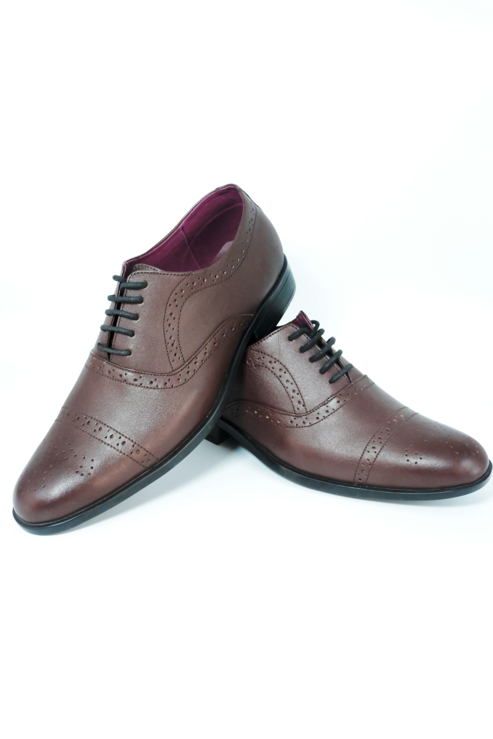 Zapatos de Cuero Café Brogue Lavalliere - Imagen 4