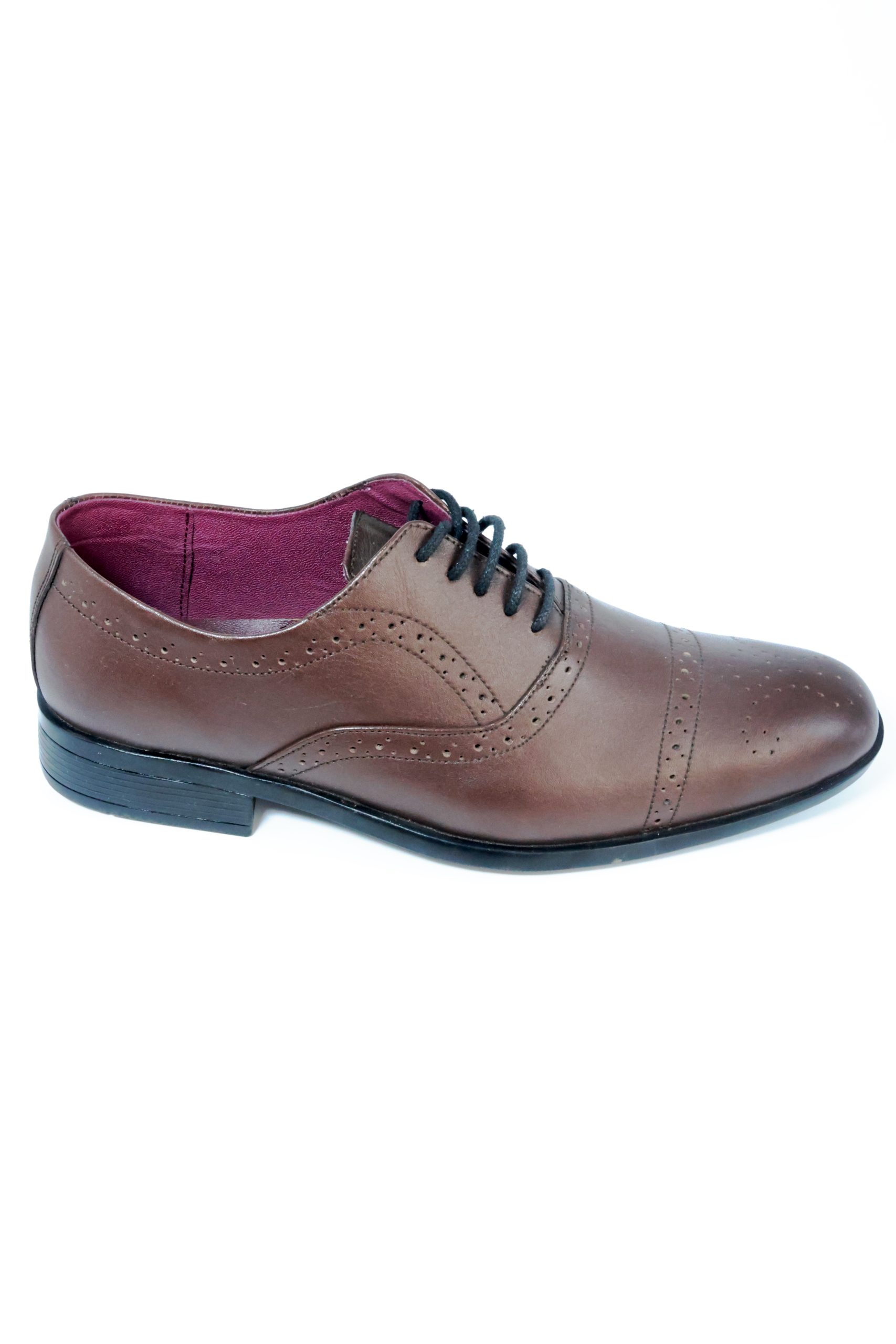 Zapatos de Cuero Café Brogue Lavalliere - Imagen 5