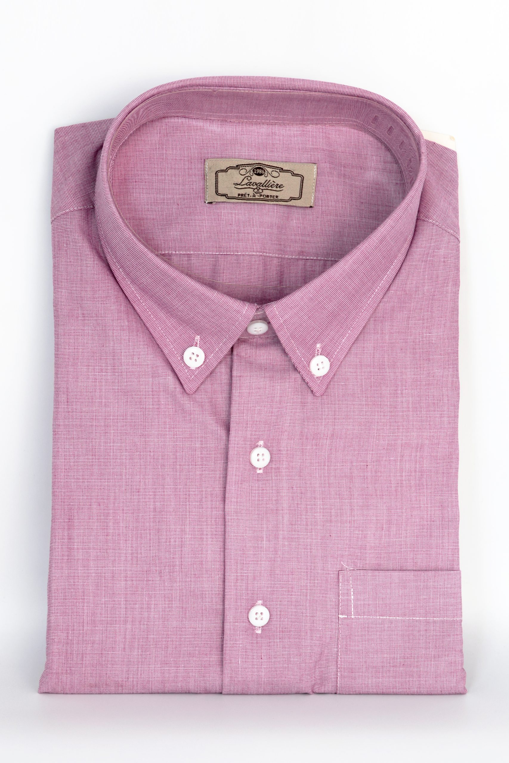 Camisa Vino Algodón Textura
