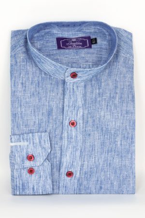 Camisa Lino Denim Mao