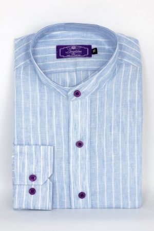 Camisa Lino Rayas Mao