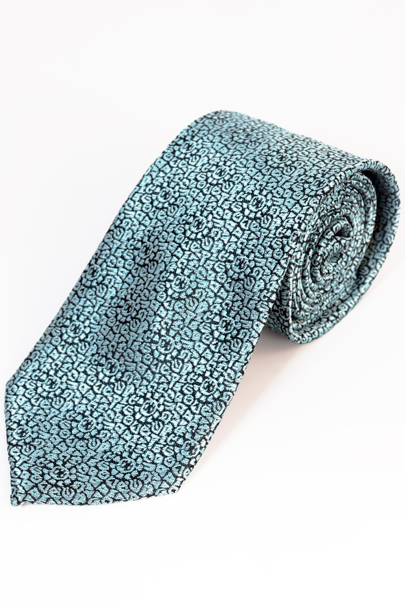 Corbata Aguamarina Jacquard - Imagen 2