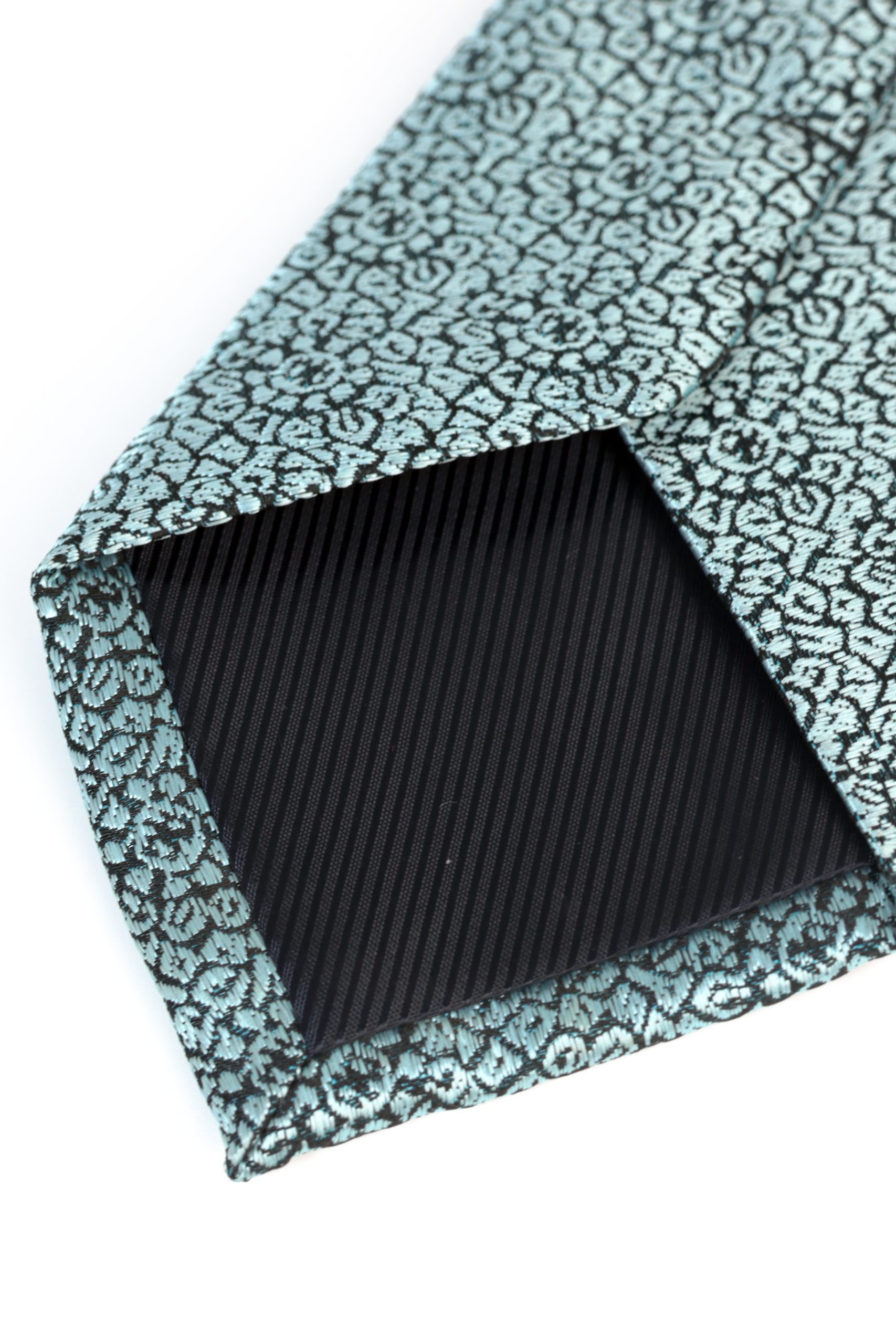 Corbata Aguamarina Jacquard - Imagen 3