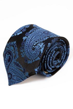 Corbata Paisley Azul Marino