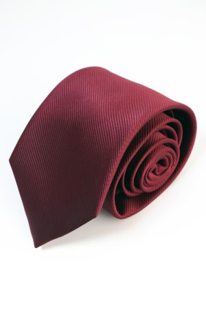 Corbata Seda Borgoña Clásica