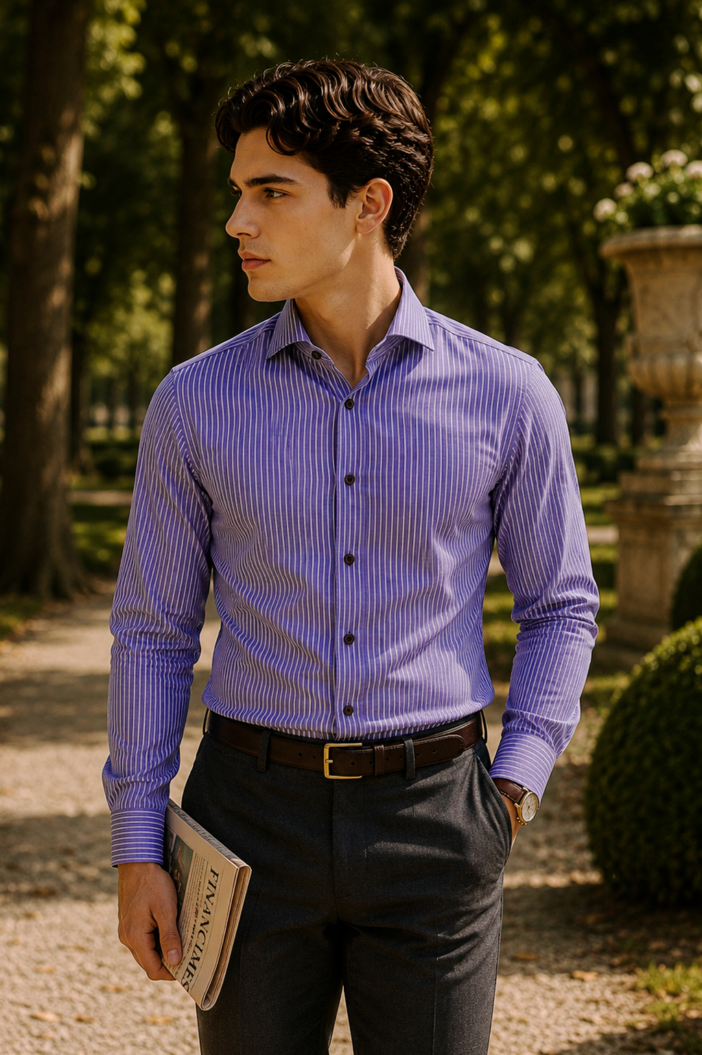 Camisa Indigo Lavalliere