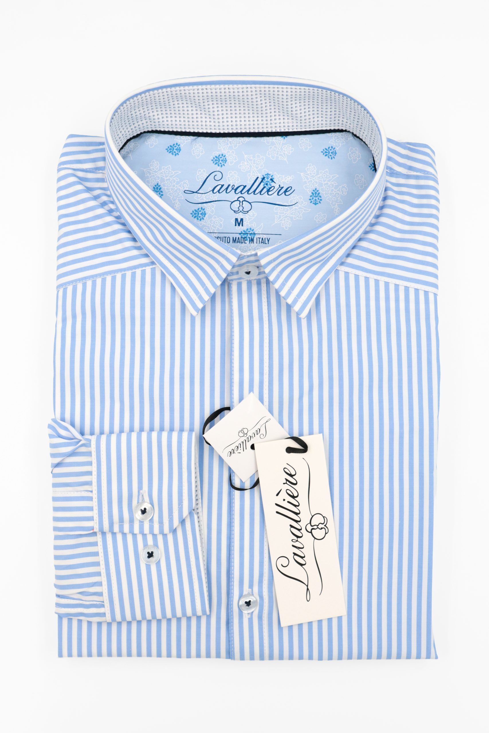 Camisa Rayas Celeste Lavalliere
