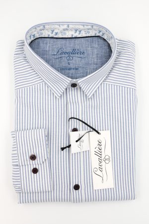 Camisa Azul Cielo Lavalliere