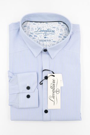 Camisa Rayas Celeste Lavalliere