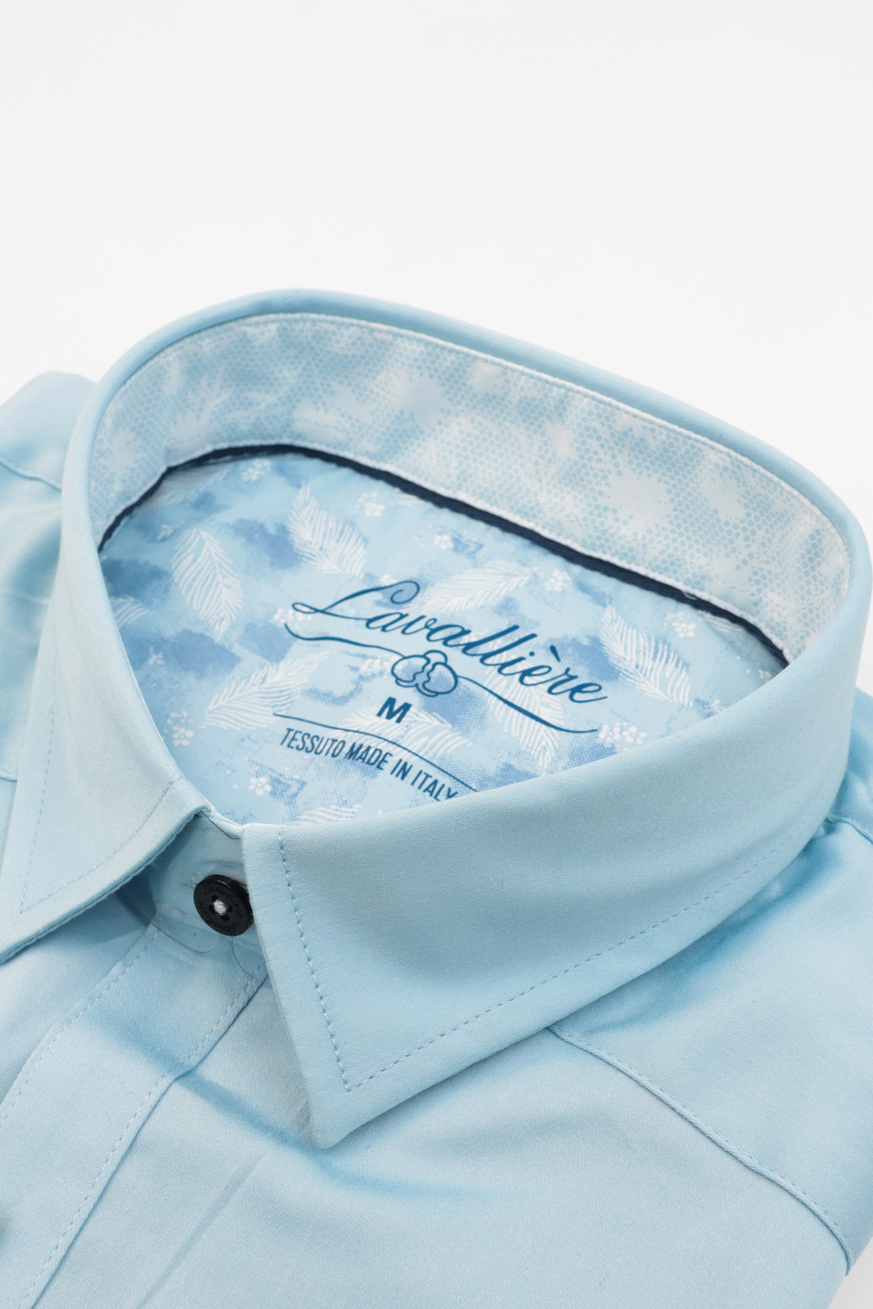 Camisa Celeste Pastel Lavalliere - Imagen 2