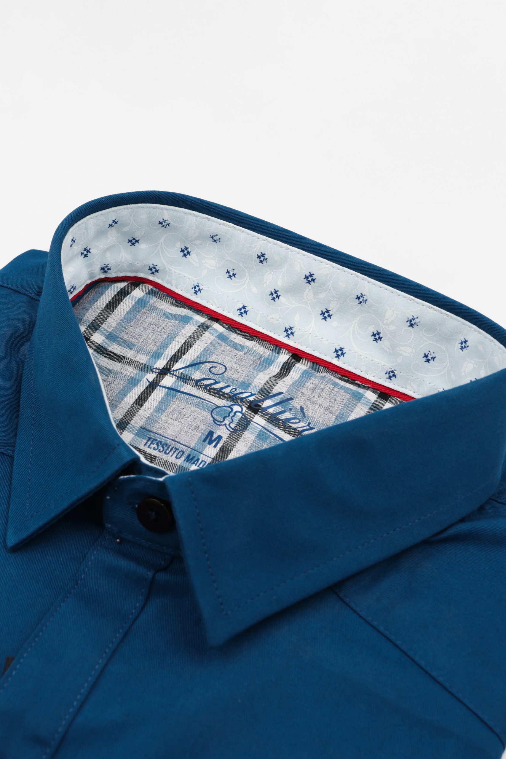 Camisa Azul Petróleo Lavalliere - Imagen 3