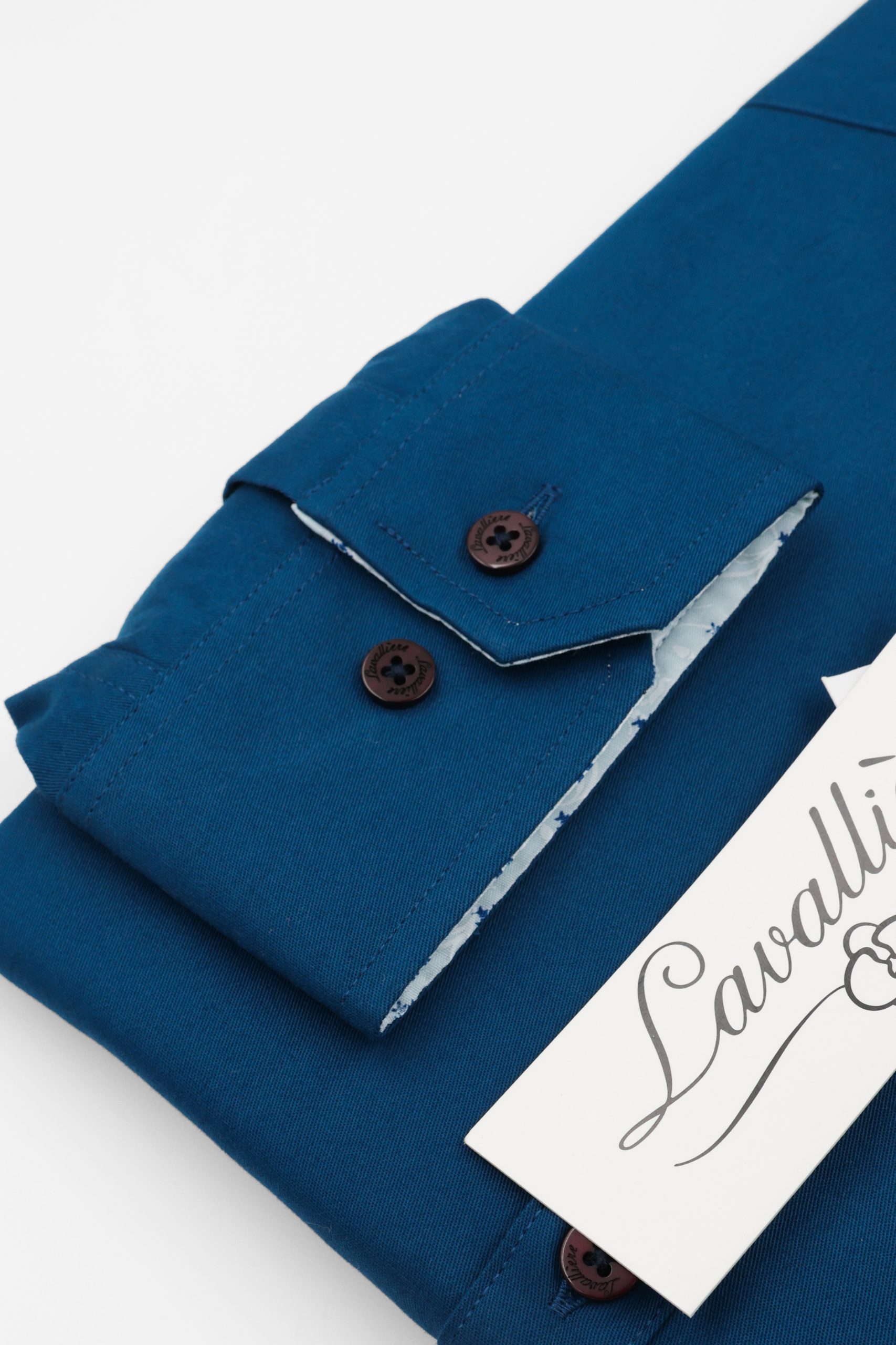 Camisa Azul Petróleo Lavalliere - Imagen 4