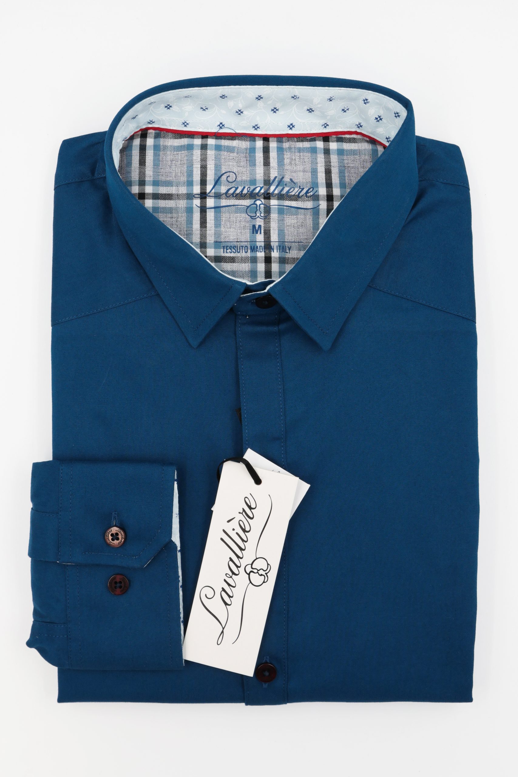 Camisa Azul Petróleo Lavalliere - Imagen 2