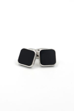 Gemelos Black Silver Square